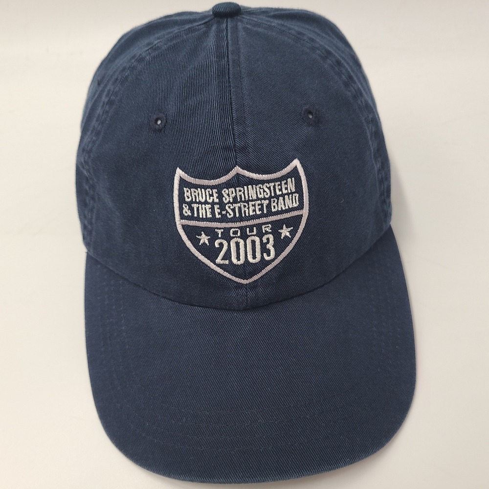 Vintage Bruce Springsteen Hat Strapback Blue The E-Street Band Tour 2003 Concert